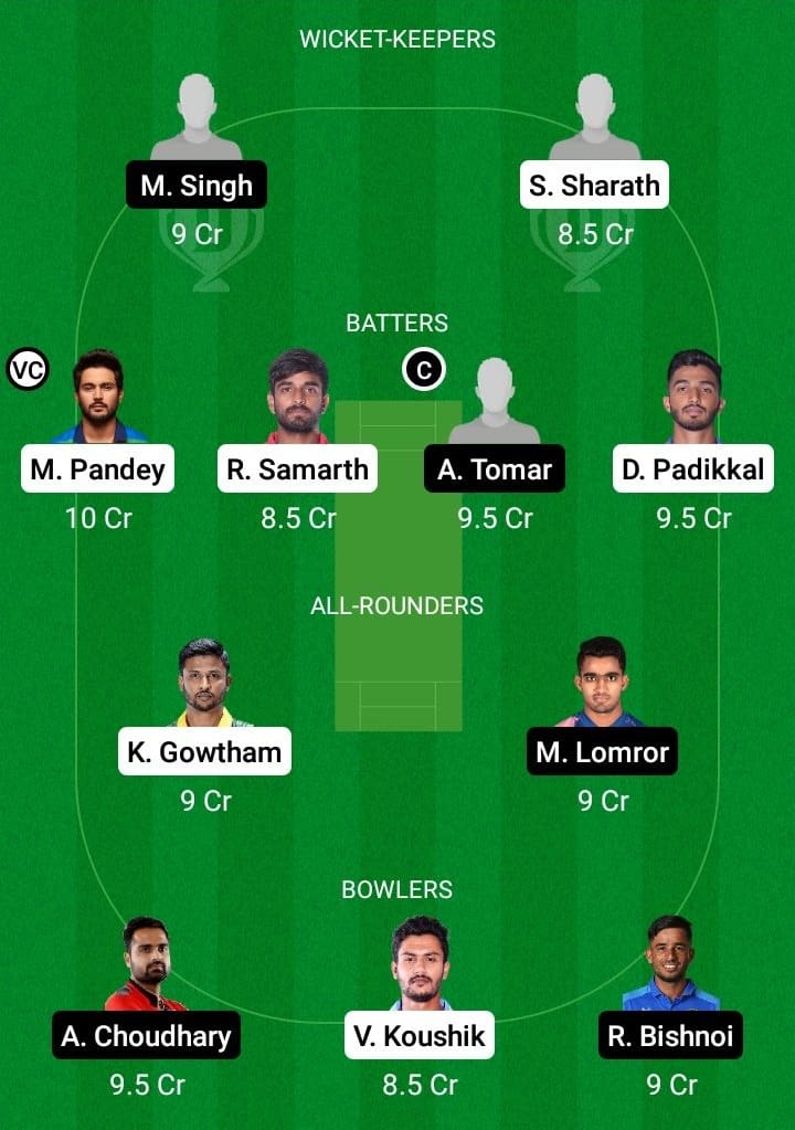 KAR vs RJS Dream11 Fantasy Team Prediction