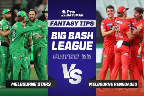 BBL 2021-22: STA vs REN Dream11 Prediction With Stats, Pitch Report & Player Record of Big Bash League For Match 33