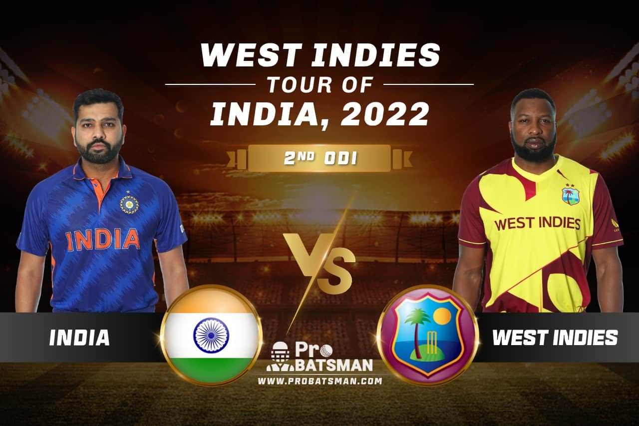 IND vs WI Dream11 Prediction With Stats, Pitch Report & Player Record of West Indies Tour of India, 2022 For 2nd ODI IND vs WI Dream11 Prediction With Stats, Pitch Report & Player Record of West Indies Tour of India, 2022 For 2nd ODI