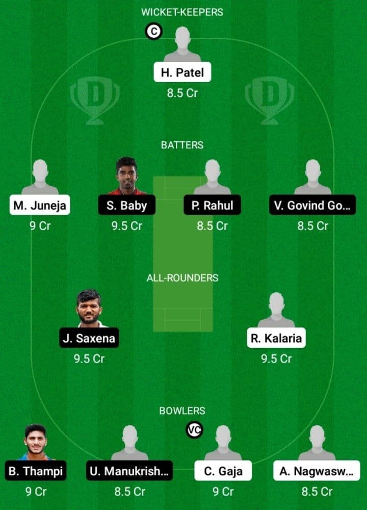 GUJ vs KER Dream11 Fantasy Team Prediction