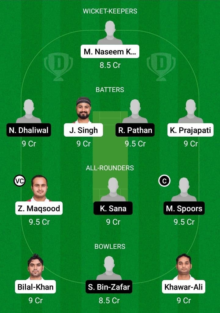 OMN vs CAN Dream11 Fantasy Team Prediction OMN vs CAN Dream11 Fantasy Team Prediction