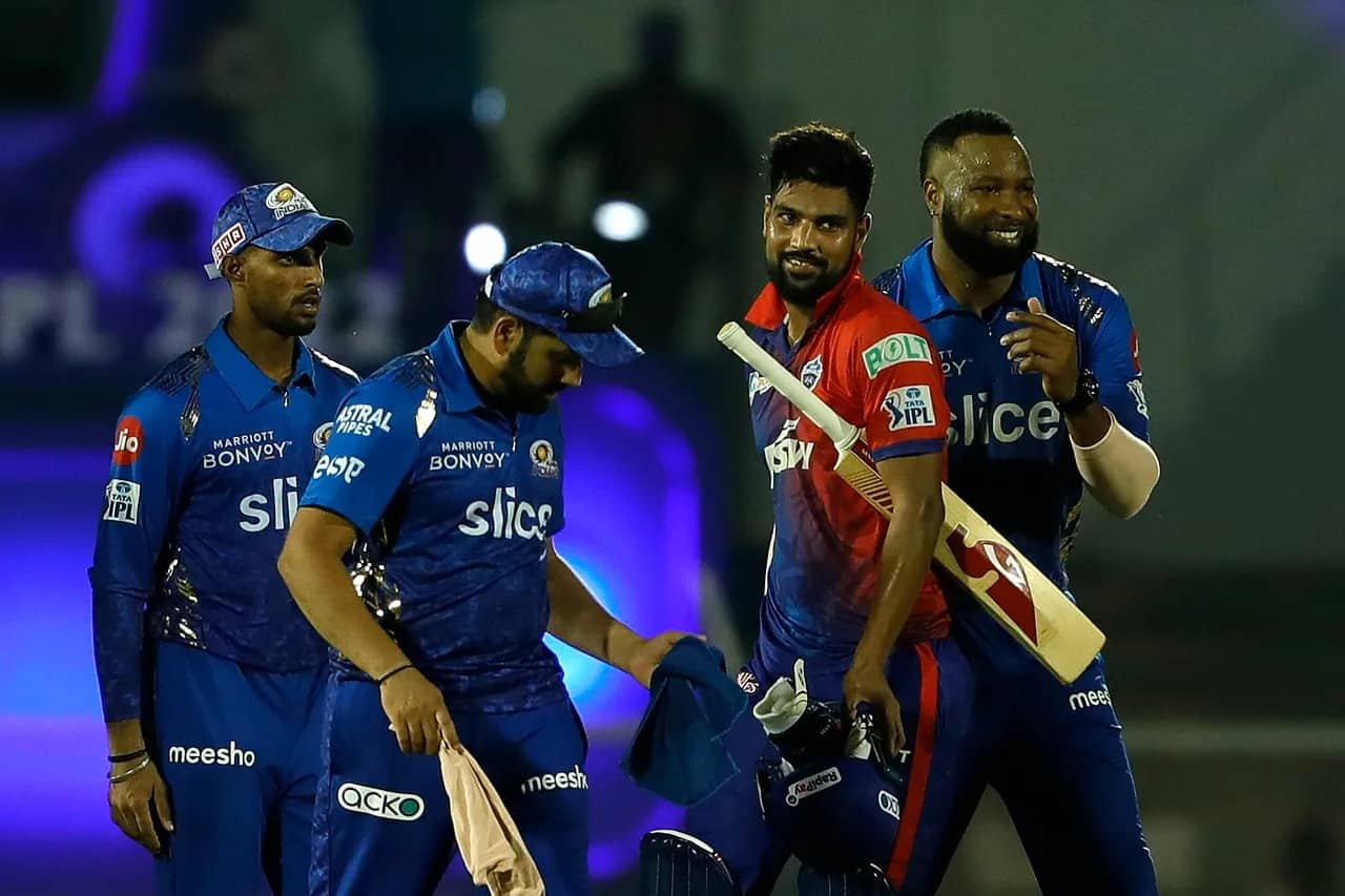 IPL 2022 Match 2 DC vs MI - Delhi Capitals Defeated Mumbai indians by 4 Wickets Lalit Yadav Rohit Sharma