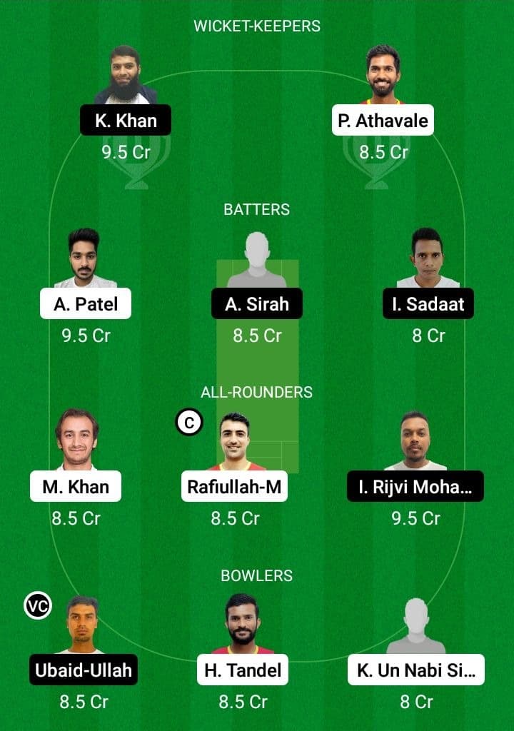 AMR vs DAT Dream11 Fantasy Team Prediction