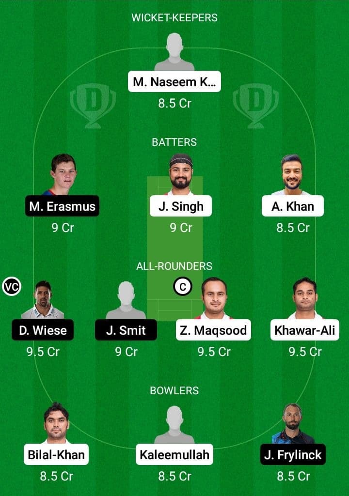 OMN vs NAM Dream11 Fantasy Team Prediction