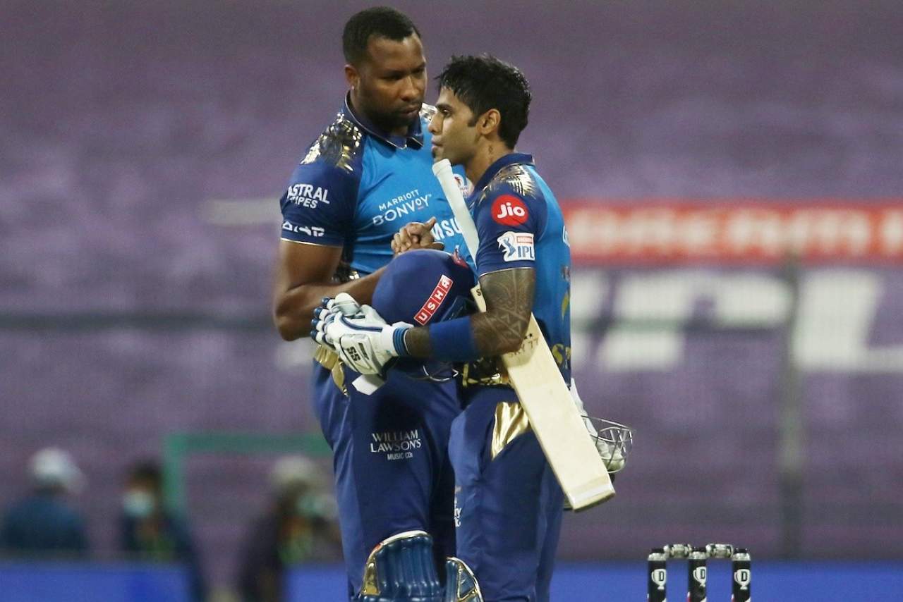 Kieron Pollard & Suryakumar Yadav of Mumbai Indians