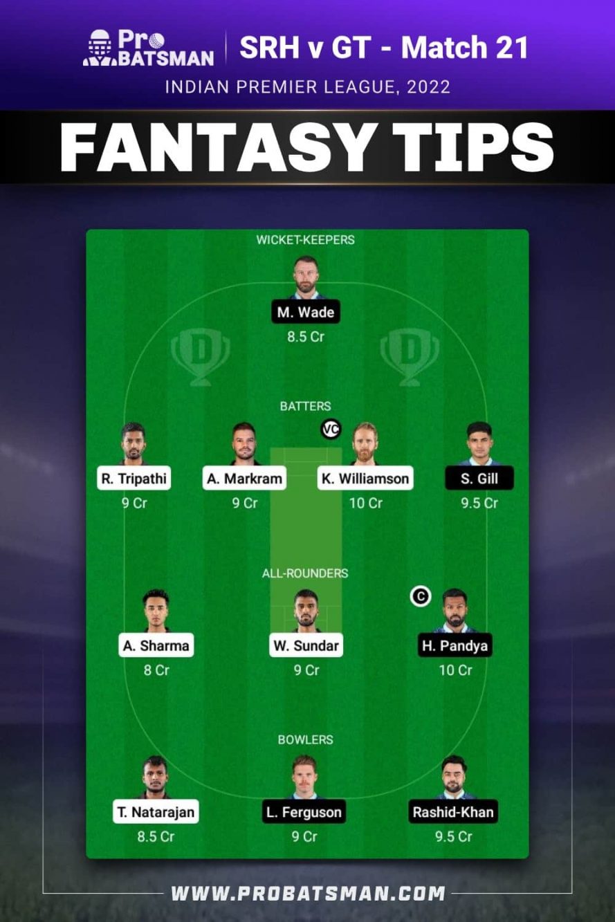 SRH vs GT Dream11 Prediction: Match Preview, Playing 11, Pitch Report, Player Stats & Updates of Match 21, IPL 2022