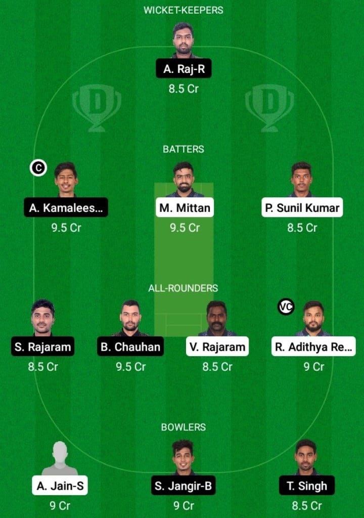SMA vs KGS Dream11 Prediction With Stats, Pitch Report & Player Record of Pondicherry T10, 2022 For Match 32