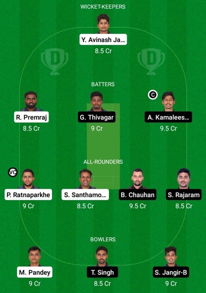 WAR vs KGS Dream11 Fantasy Team Prediction