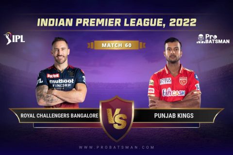 IPL 2022 Match 60 BLR vs PBKS Dream11 Prediction