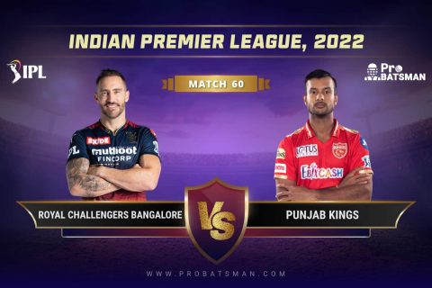 IPL 2022, Match 60 – BLR vs PBKS Dream11 Prediction With Preview, Playing 11, Pitch Report, Player Records & Update