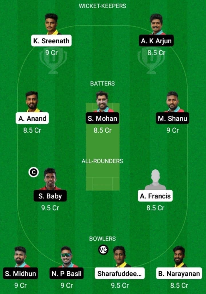 PRC vs AGR Dream11 Fantasy Team Prediction