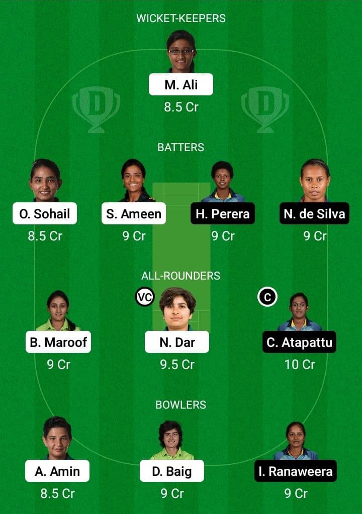 PK-W vs SL-W Dream11 Fantasy Team Prediction