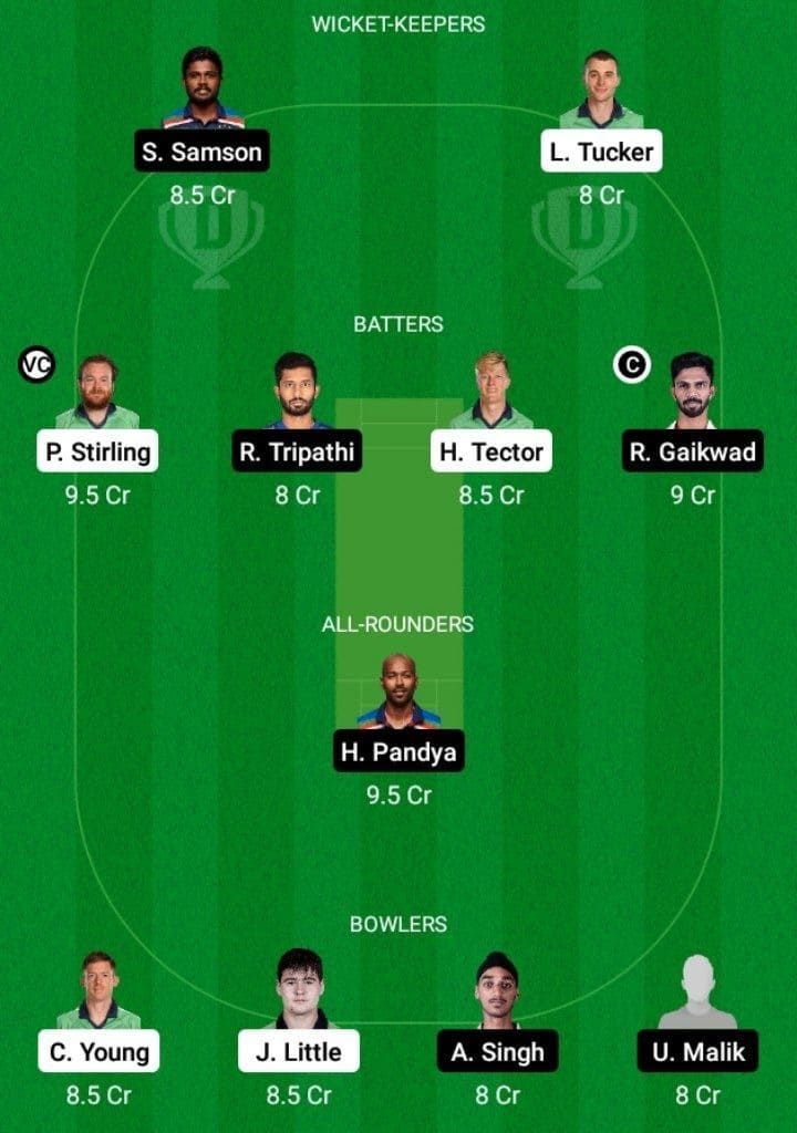 IRE vs IND Dream11 Prediction Fantasy Team 2 IRE vs IND Dream11 Prediction Fantasy Team 2