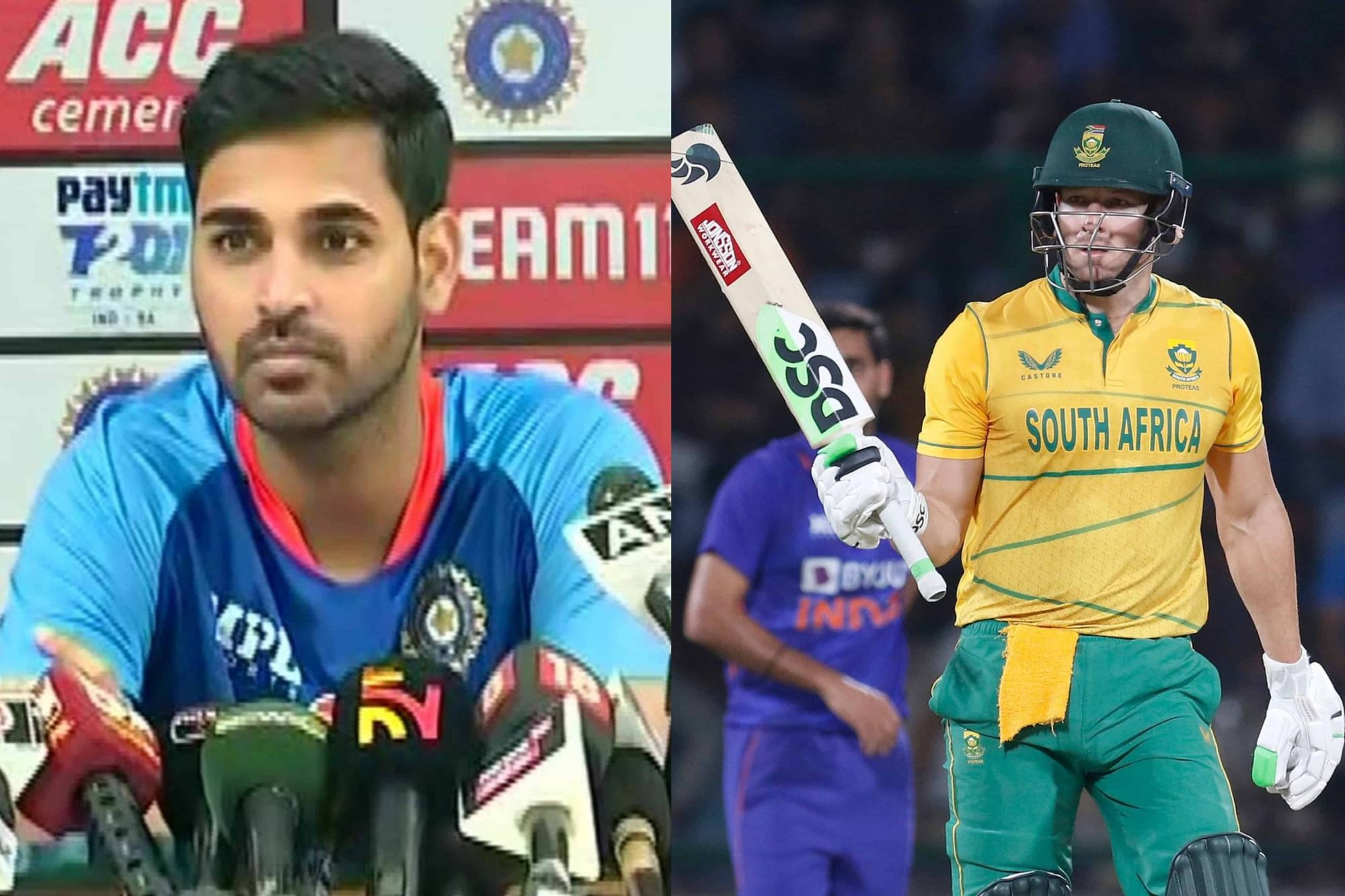 "I would want South Africa to drop him" – Bhuvneshwar Kumar’s Hilarious Remark on David Miller "I would want South Africa to drop him" – Bhuvneshwar Kumar’s Hilarious Remark on David Miller