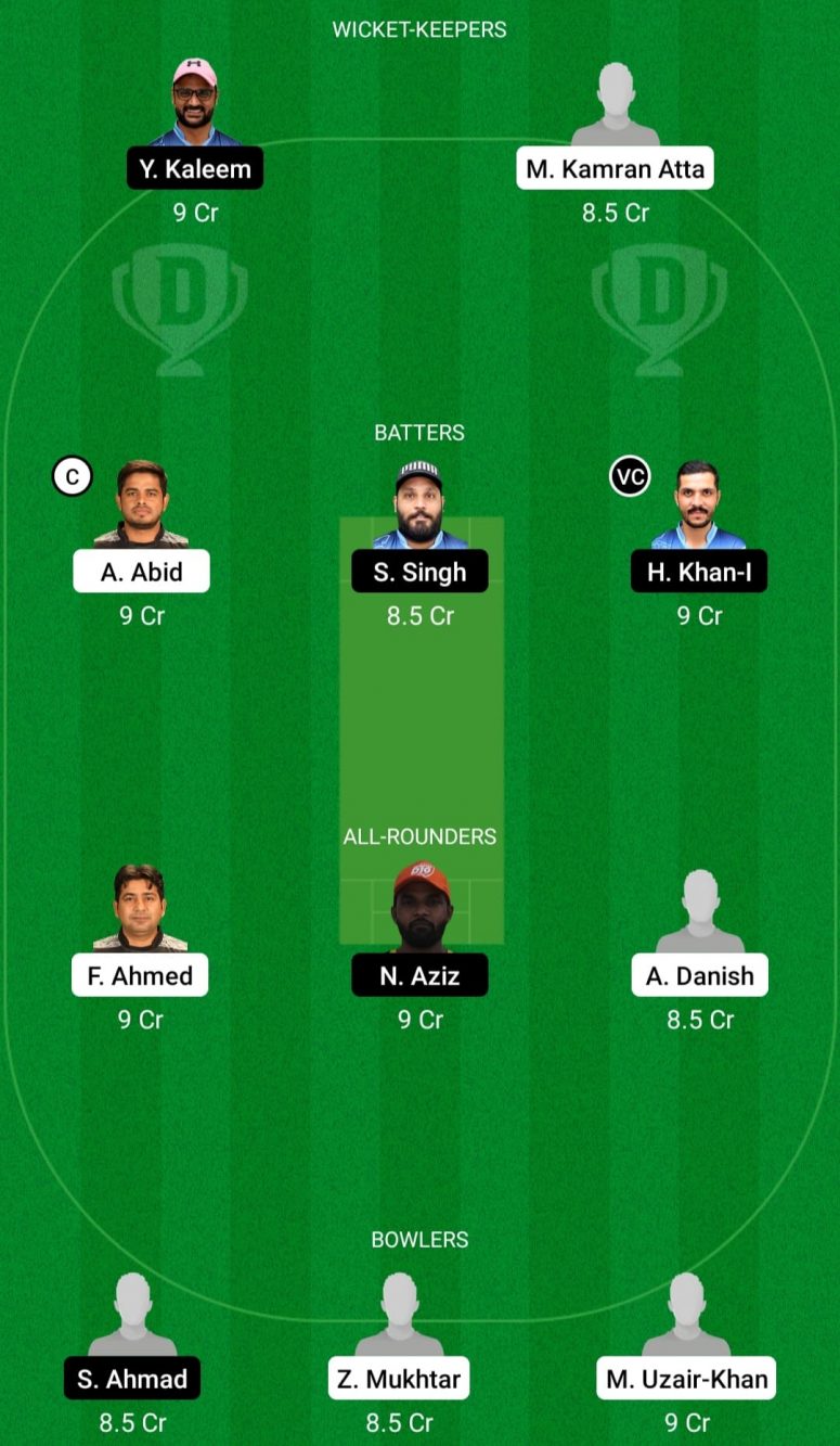 ABD vs AJM Dream11 Fantasy Team Suggestion 1