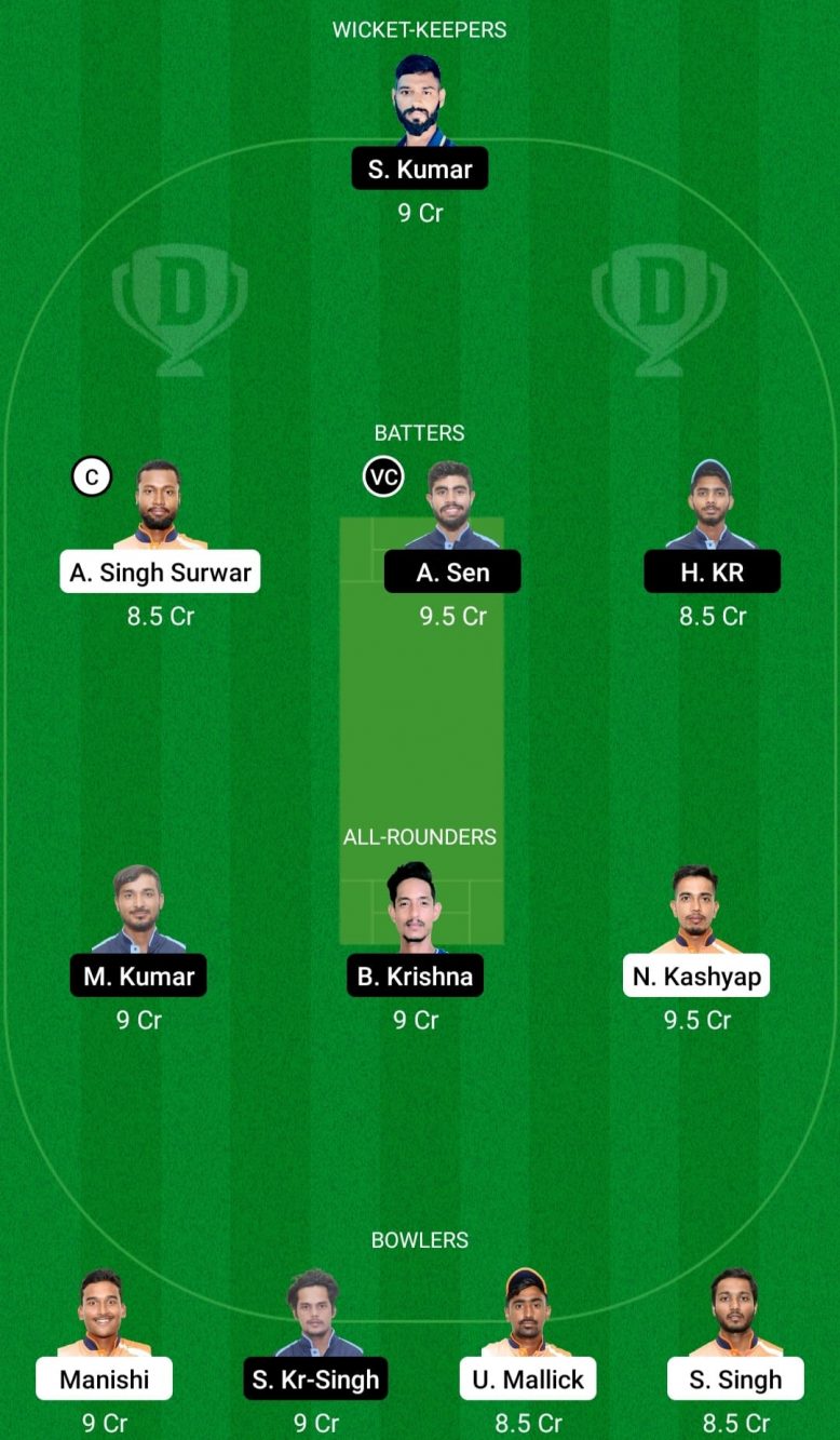 DUM vs SIN Dream11 Prediction With Stats, Pitch Report & Player Record of Jharkhand T20, 2022 For Match 11