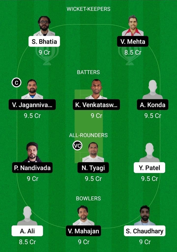 VCC vs PRS Dream11 Fantasy Team Prediction