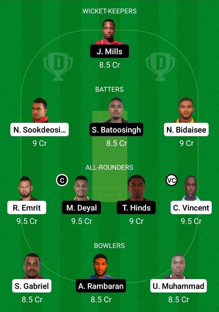BLD vs LBG Dream11 Prediction With Stats, Pitch Report & Player Record of Trinidad, 2022 For Match 3