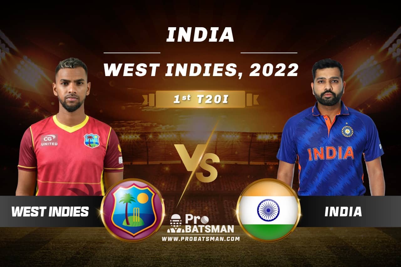 IND vs WI Dream11 Prediction India tour of West Indies 2022 1st T20I