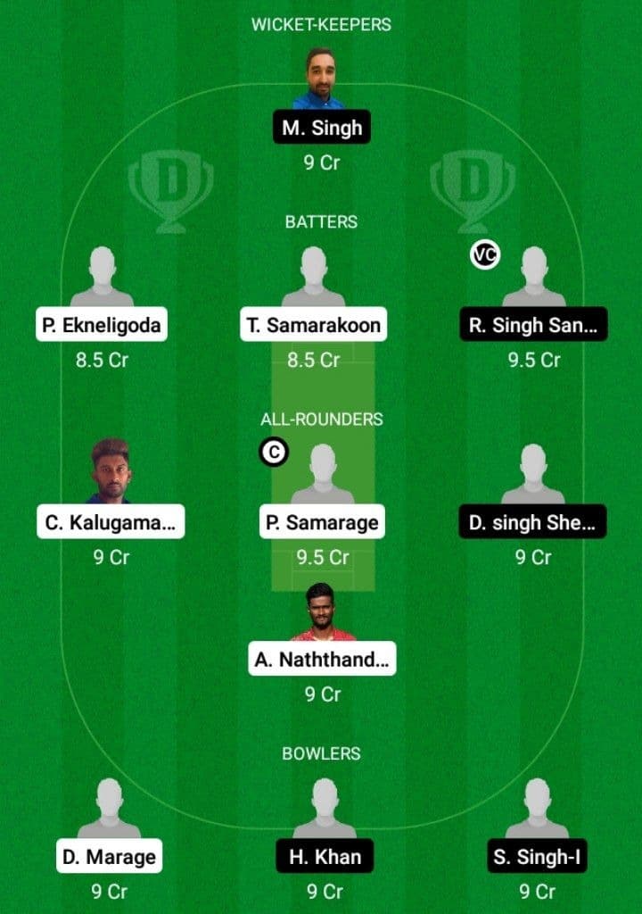 RCC vs CRS Dream11 Fantasy Team Prediction