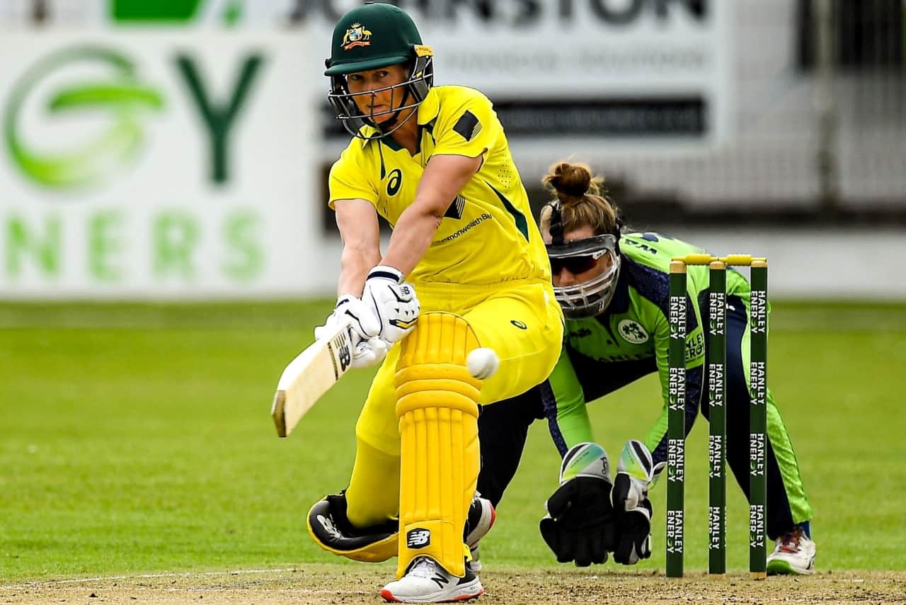 Meg Lanning of Australia batting during the Women's T20 International match between Ireland and Australia