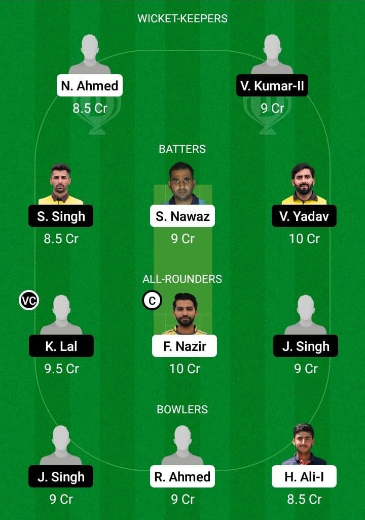 JIB vs KIN-XI Dream11 Fantasy Team Prediction JIB vs KIN-XI Dream11 Fantasy Team Prediction