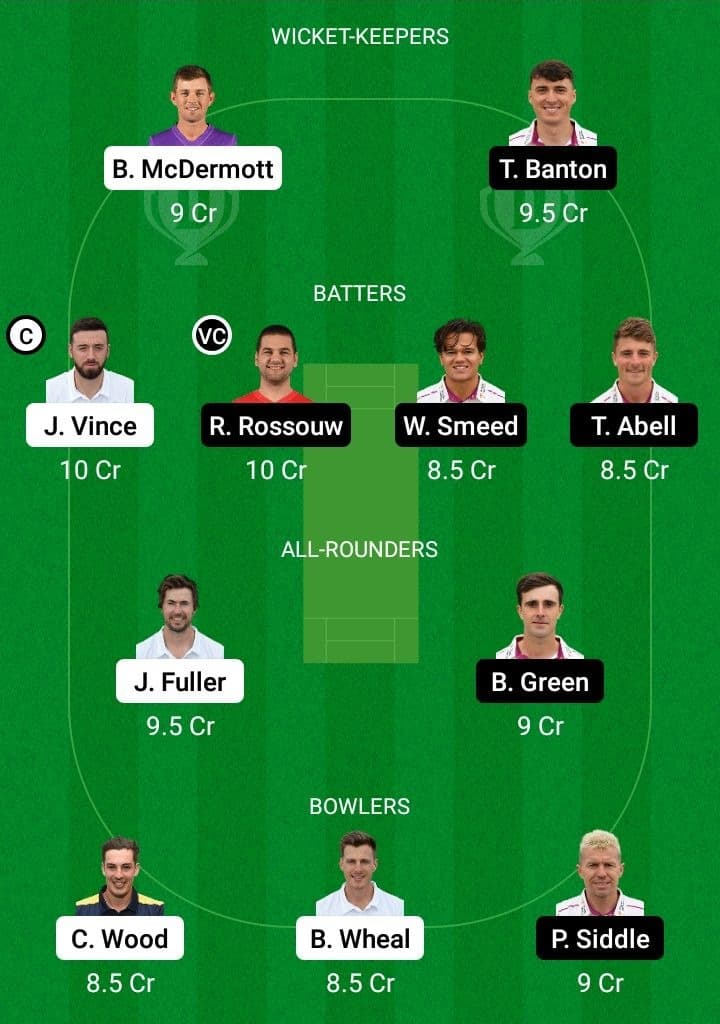 HAM vs SOM Dream11 Fantasy Team Prediction