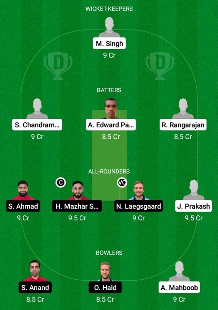 SIN vs DEN Dream11 Fantasy Team Prediction