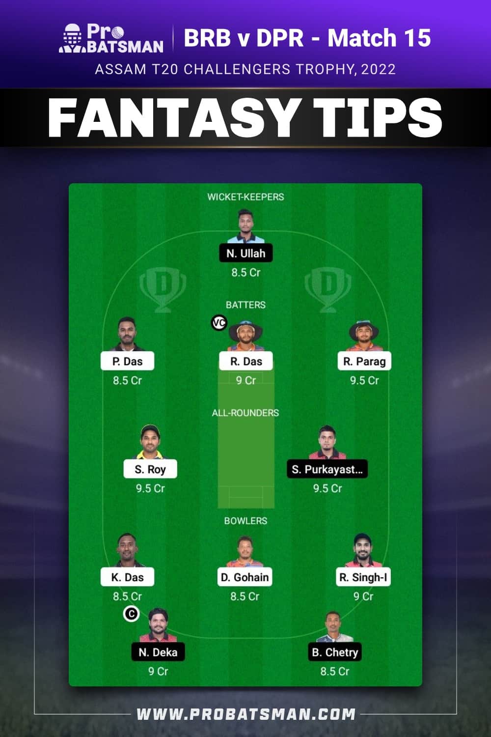 BRB vs DPR Dream11 Prediction - Fantasy Team 2