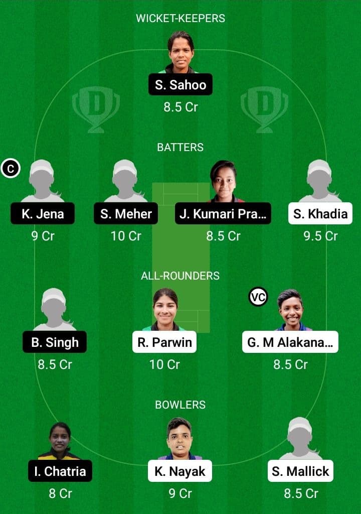 ODG-W vs ODY-W Dream11 Prediction With Stats, Pitch Report & Player Record of Odisha Women’s T20 League, 2022 For Match 15