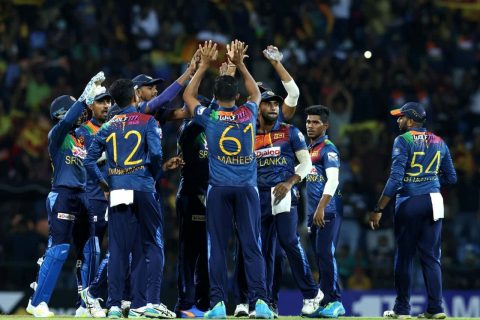 Sri Lanka Cricket Team Celebrates