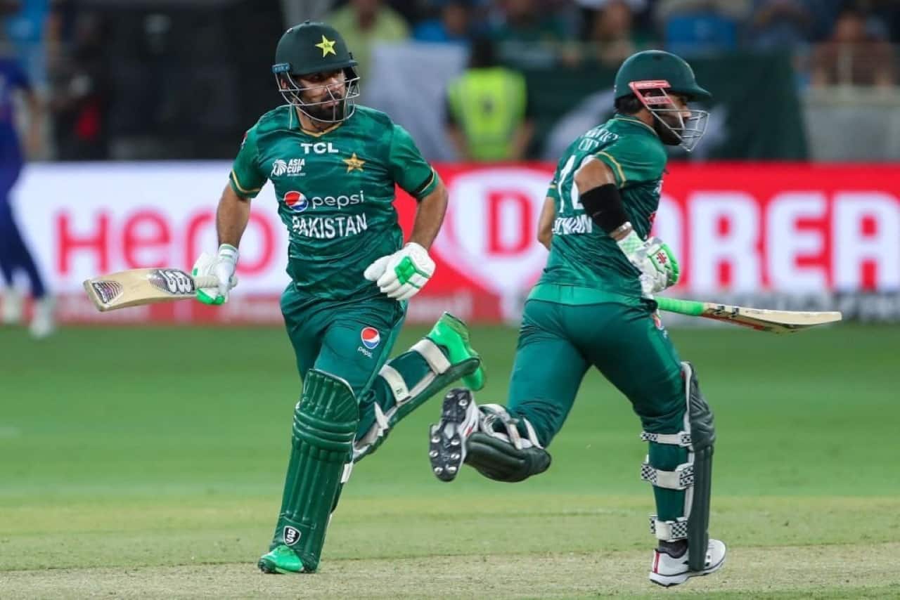 Babar Azam and Mohammad Rizwan of Pakistan