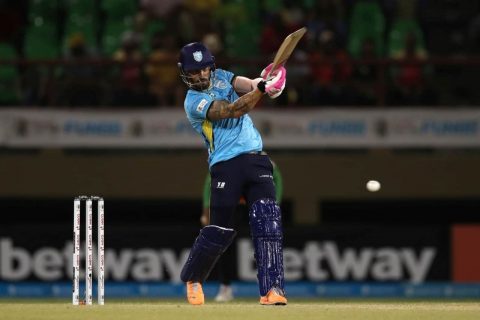 Faf du Plessis of Saint Lucia Kings in CPL 2022