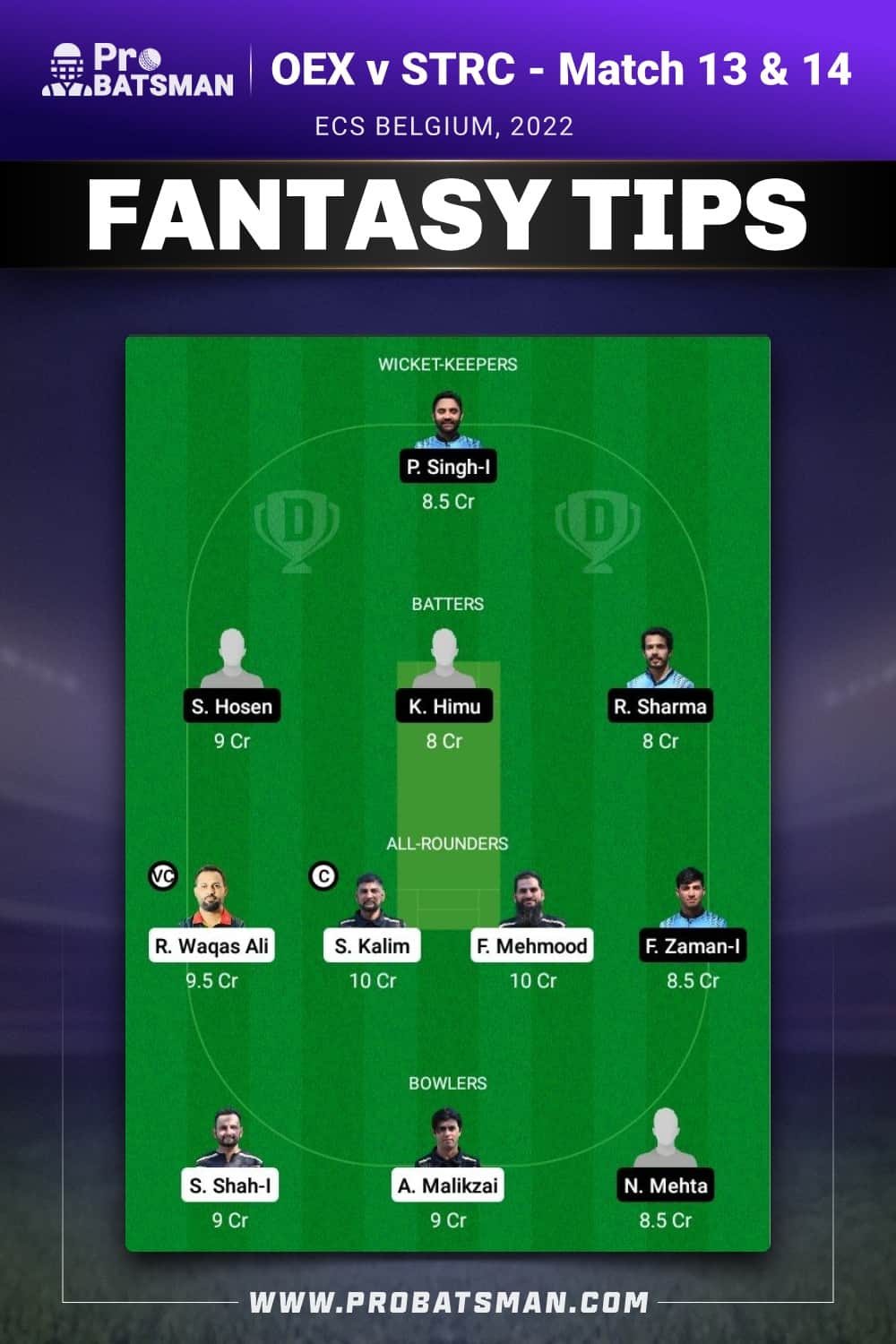 OEX vs STRC Dream11 Prediction - Fantasy Team 2