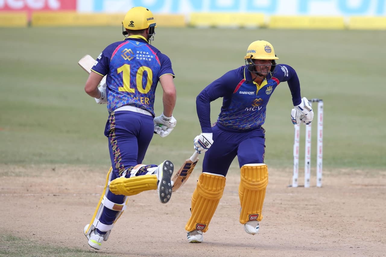 BR vs SKN Dream11 Prediction With Stats, Pitch Report & Player Record of CPL, 2022 For Match 24 Quinton de Kock and David Miller of Barbados Royals in CPL 2022