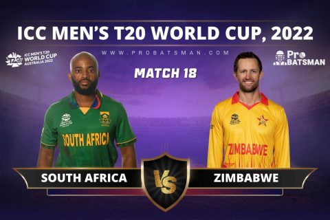 Match 18 - SA vs ZIM - South Africa vs Zimbabwe - ICC T20 World Cup, 2022