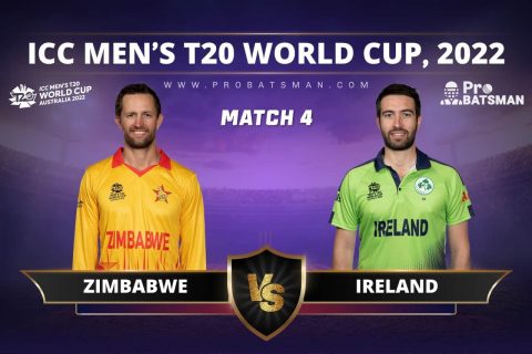 Match 4 - ZIM vs IRE - Zimbabwe vs Ireland - ICC T20 World Cup, 2022