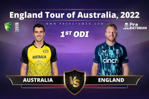 1st ODI Australia vs England 2022