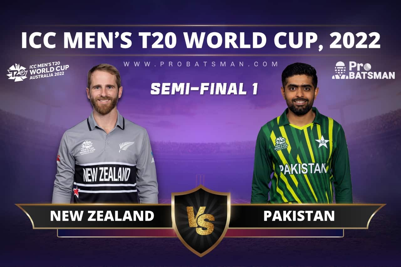 1st Semi-Final - NZ vs PAK - New Zealand vs Pakistan - ICC T20 World Cup, 2022