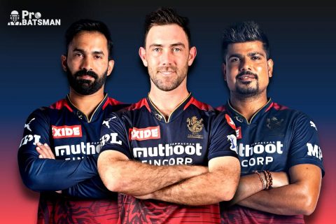 Dinesh Karthik, Glenn Maxwell & Karn Sharma of RCB