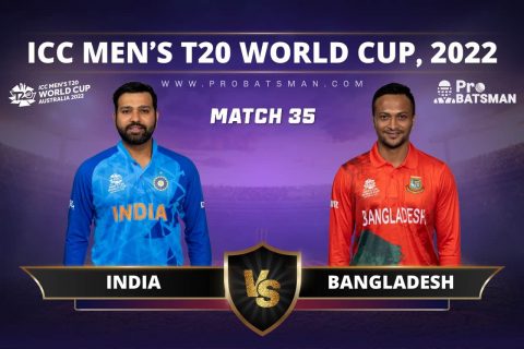 Match 35 - IND vs BAN - India vs Bangladesh - ICC T20 World Cup, 2022