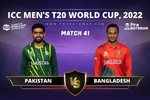 PAK vs BAN Dream11 Prediction With Stats, Pitch Report & Player Record of ICC T20 World Cup, 2022 For Match 41