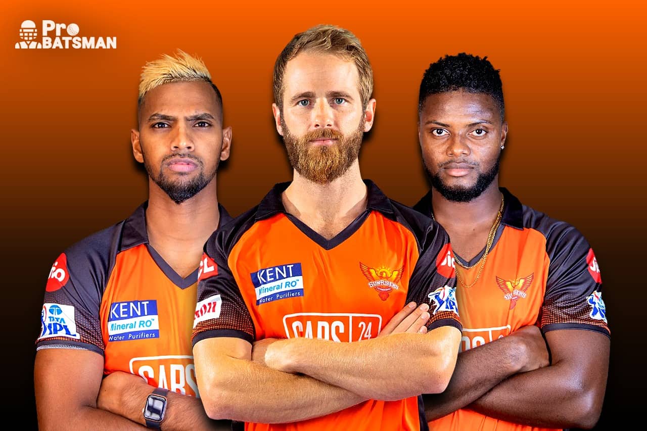 Nicholas Pooran Kane Williamson Romario Shepherd SRH IPL