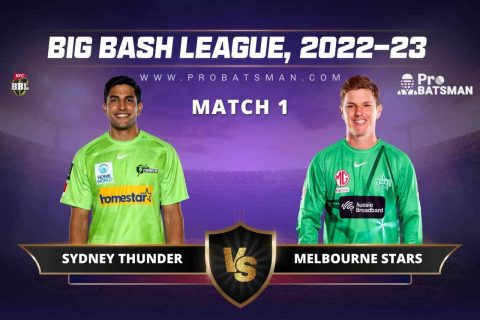 THU vs STA Dream11 Prediction For Match 1 of BBL 2022-23