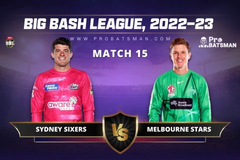 SIX vs STA Dream11 Prediction With Stats, Pitch Report & Player Record of BBL, 2022-23 For Match 15