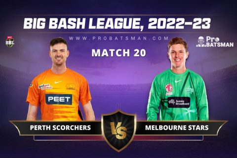 SCO vs STA Dream11 Prediction With Stats, Pitch Report & Player Record of BBL, 2022-23 For Match 20