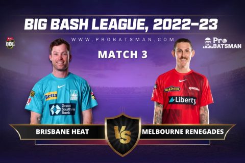 HEA vs REN Dream11 Prediction With Stats, Pitch Report & Player Record of BBL, 2022-23 For Match 3