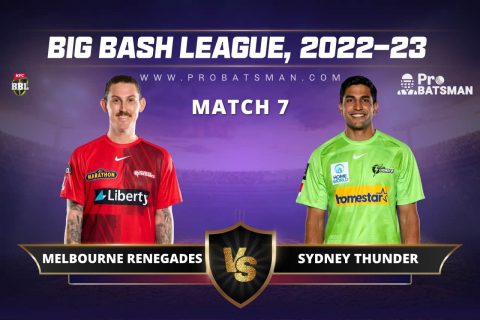 REN vs THU Dream11 Prediction For Match 7 of BBL 2022-23