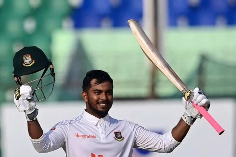IND vs BAN: Zakir Hasan Achieves Huge Milestone as He Hits Hundred on Test Debut Against India