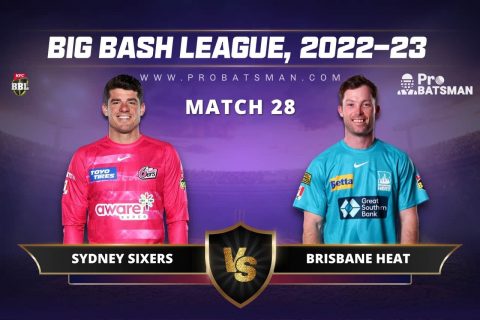 SIX vs HEA Dream11 Prediction For Match 28 of BBL 2022-23